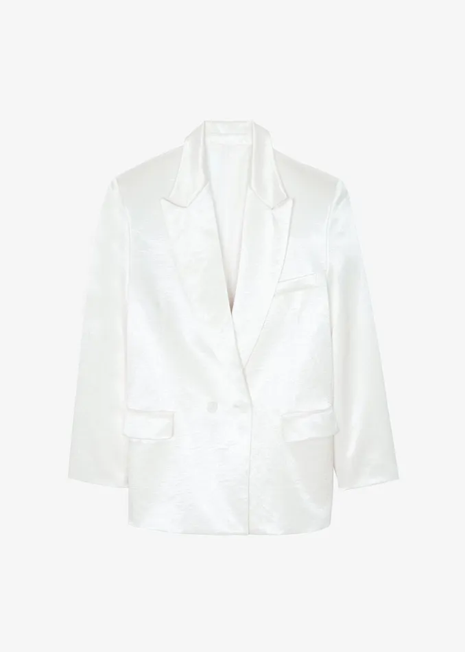 The Frankie Shop Outerwear Elvira Blazer 8211 Ivory 8211 Women