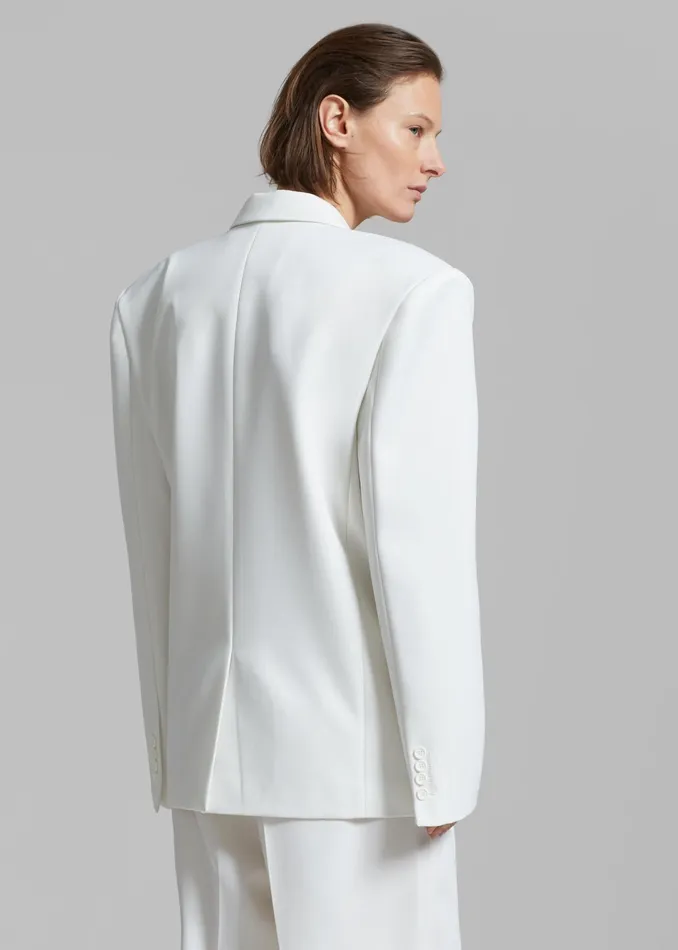 The Frankie Shop Outerwear Jun Blazer 8211 White 8211 Women