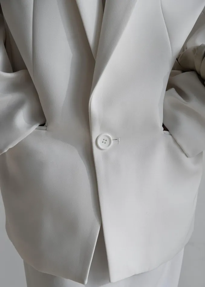The Frankie Shop Outerwear Jun Blazer 8211 White 8211 Women
