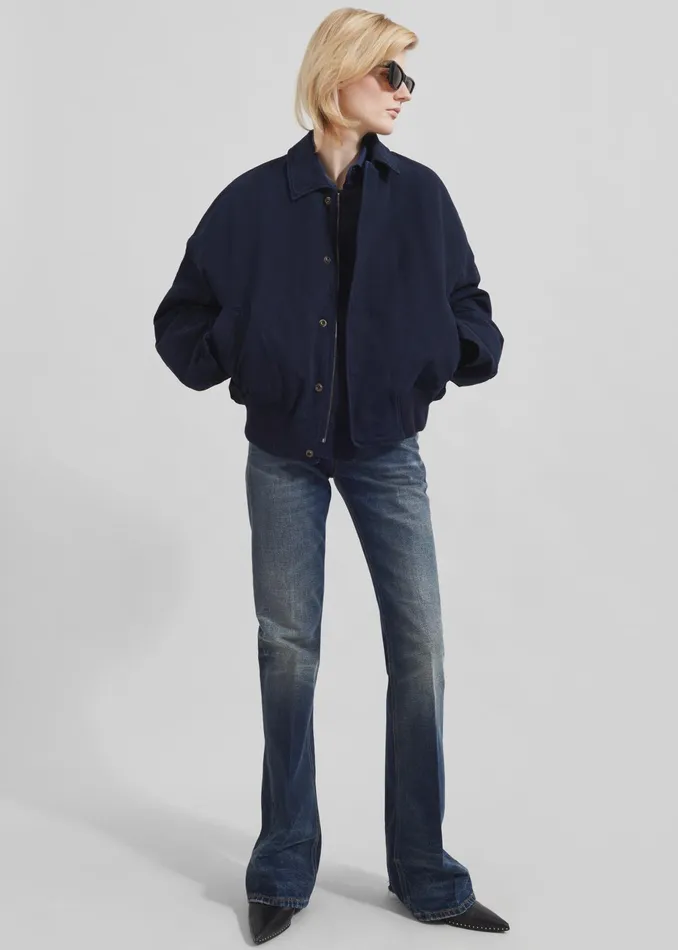 The Frankie Shop Outerwear Jw Anderson Blouson 8211 Navy 8211 Women