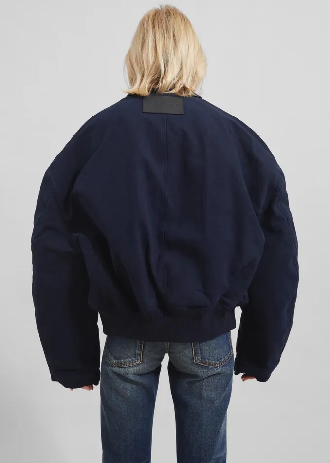 The Frankie Shop Outerwear Jw Anderson Blouson 8211 Navy 8211 Women