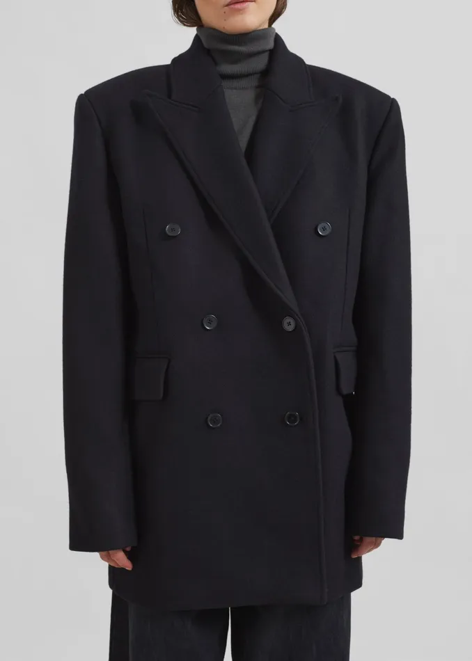 The Frankie Shop Outerwear Loulou Studio Koon Blazer 8211 Black 8211 Women