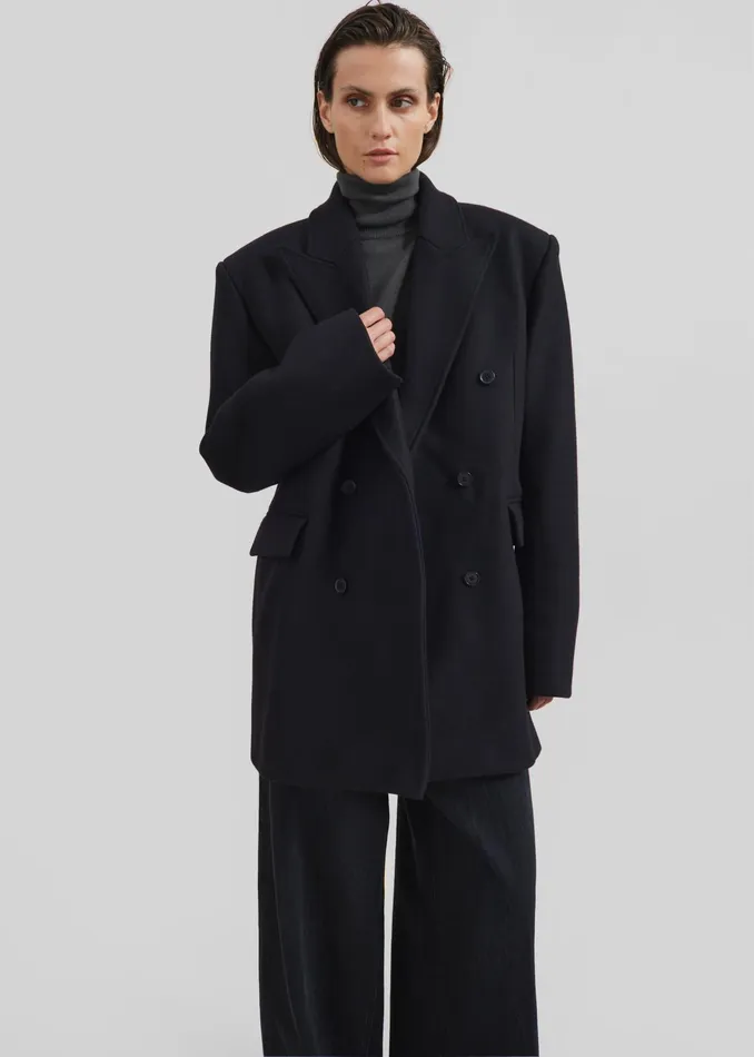 The Frankie Shop Outerwear Loulou Studio Koon Blazer 8211 Black 8211 Women
