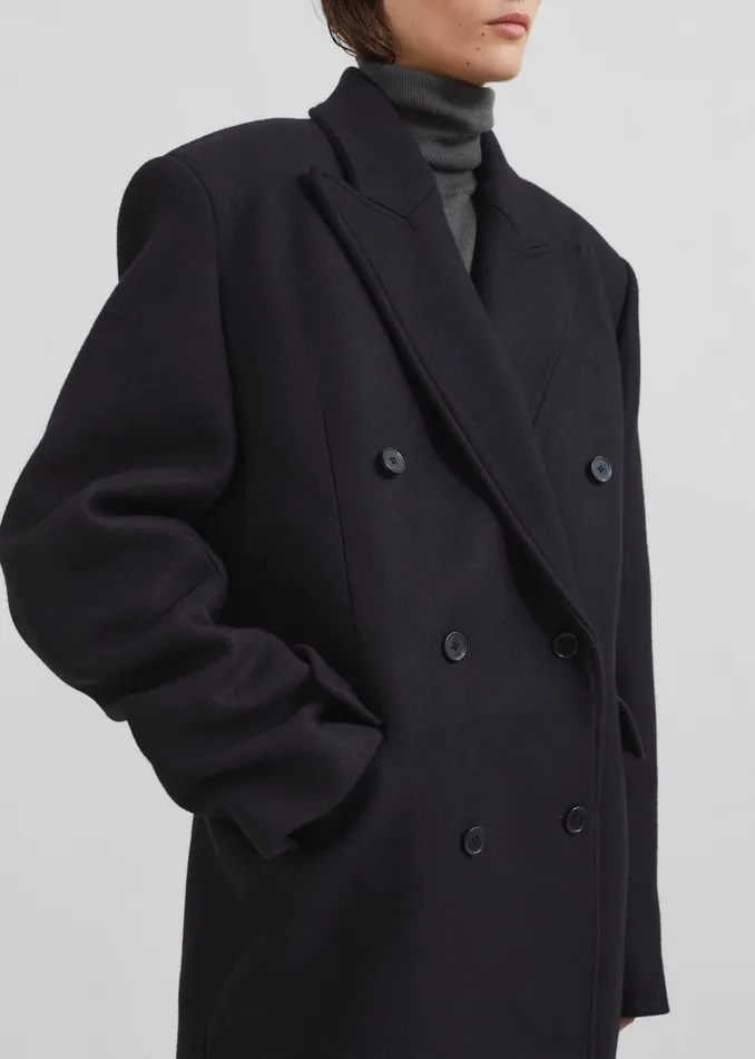 The Frankie Shop Outerwear Loulou Studio Koon Blazer 8211 Black 8211 Women