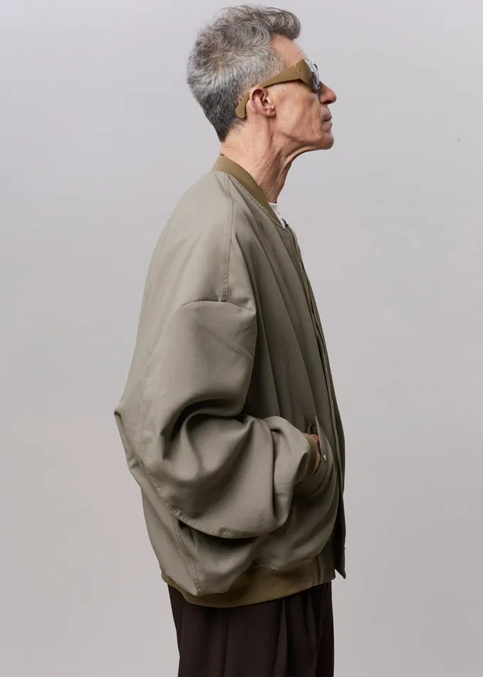 The Frankie Shop Outerwear Lumi Bomber Jacket 8211 Dark Olive 8211 WomenMen