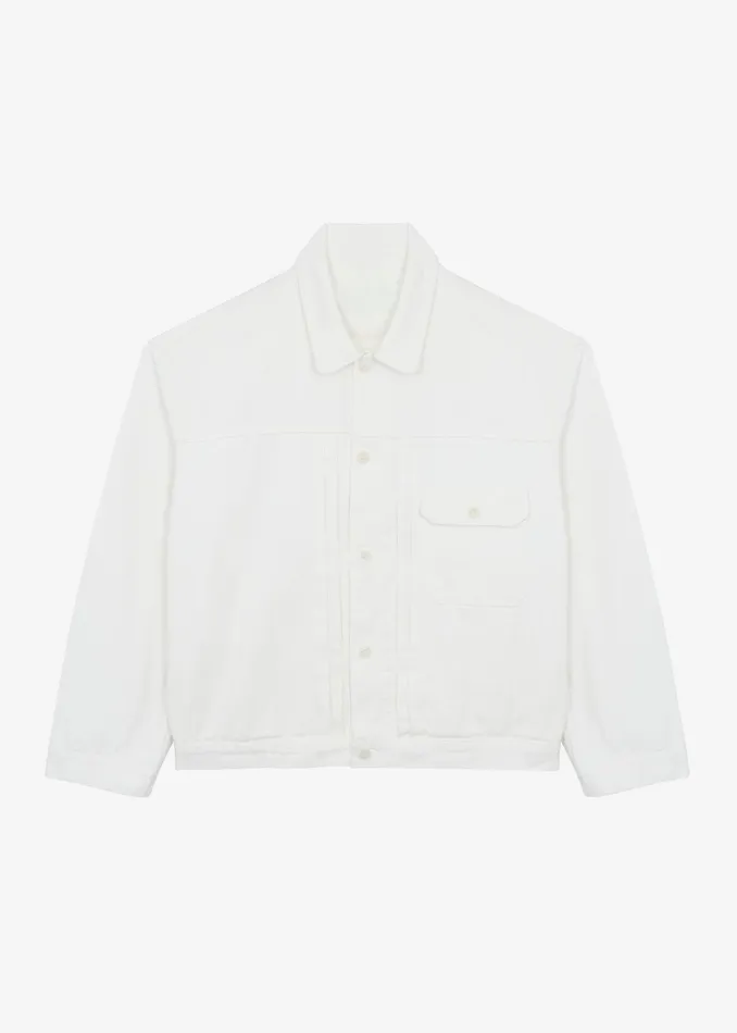 The Frankie Shop Outerwear Matthew Denim Jacket 8211 White 8211 Men