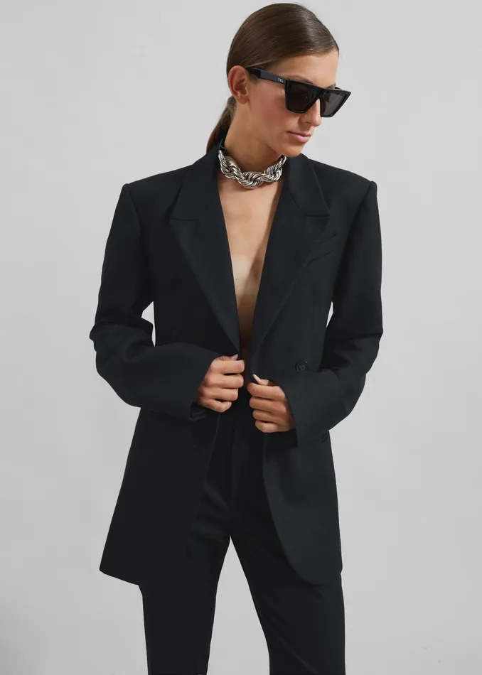 The Frankie Shop Outerwear Morrison Crossover Blazer 8211 Black 8211 Women