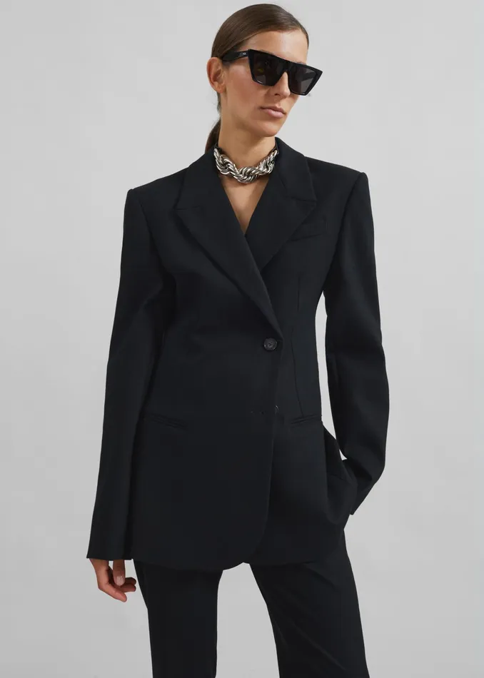 The Frankie Shop Outerwear Morrison Crossover Blazer 8211 Black 8211 Women