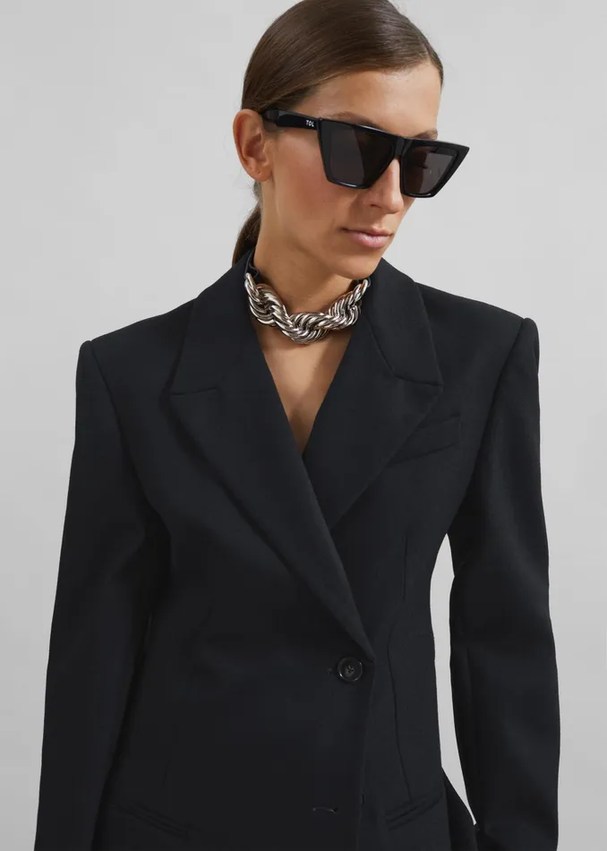 The Frankie Shop Outerwear Morrison Crossover Blazer 8211 Black 8211 Women