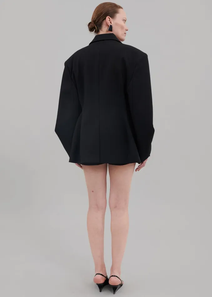 The Frankie Shop Outerwear Pia Boxy Blazer 8211 Black 8211 Women