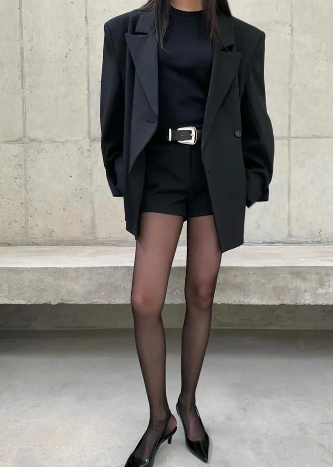 The Frankie Shop Outerwear Pia Boxy Blazer 8211 Black 8211 Women