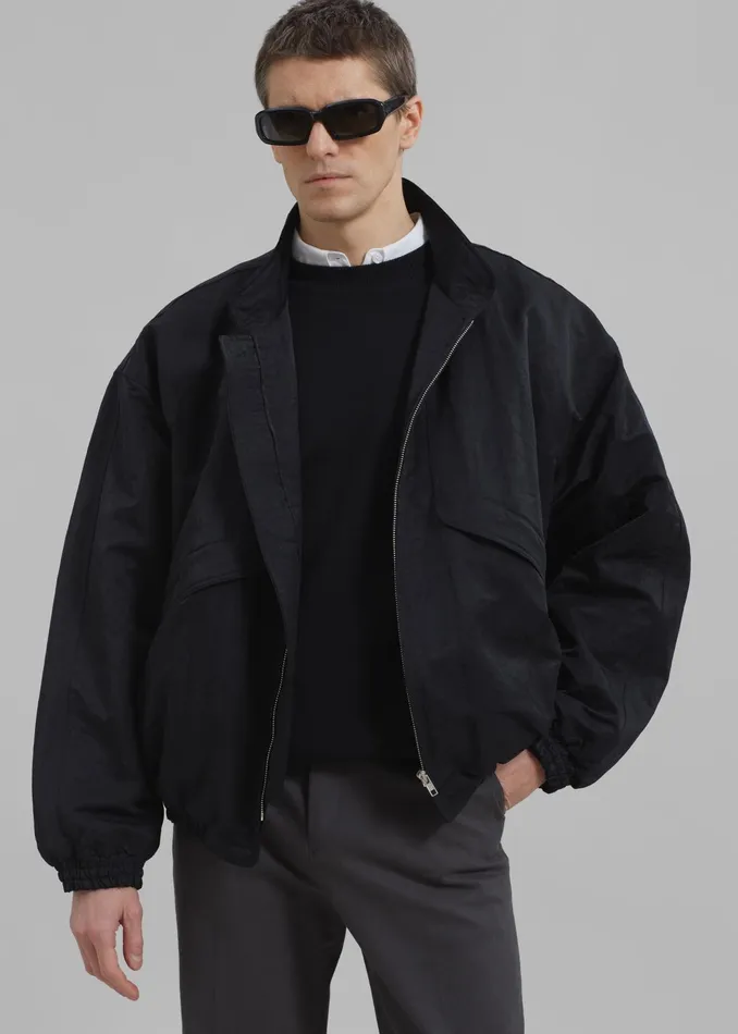 The Frankie Shop Outerwear Seth Oversized Jacket 8211 Black 8211 Men