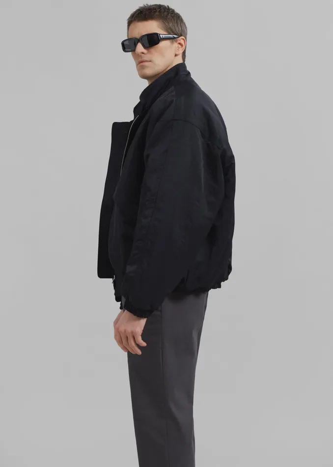 The Frankie Shop Outerwear Seth Oversized Jacket 8211 Black 8211 Men