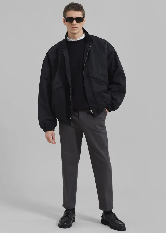 The Frankie Shop Outerwear Seth Oversized Jacket 8211 Black 8211 Men