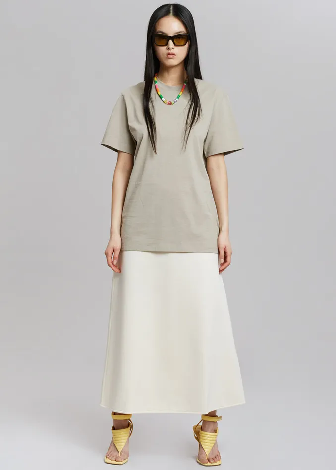 The Frankie Shop Tops Azaro Tee 8211 Beige 8211 Women