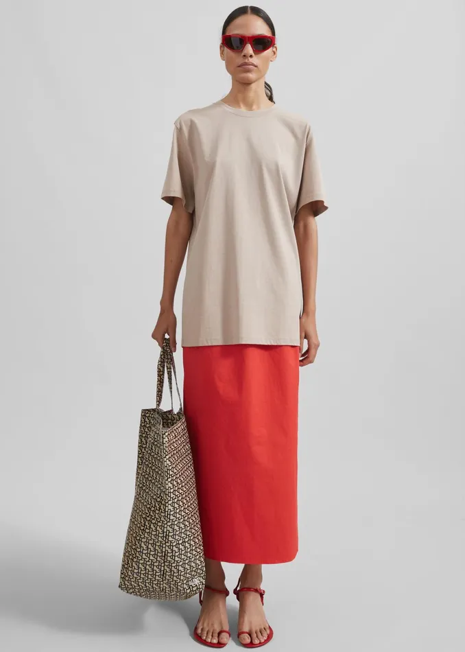 The Frankie Shop Tops Azaro Tee 8211 Beige 8211 Women