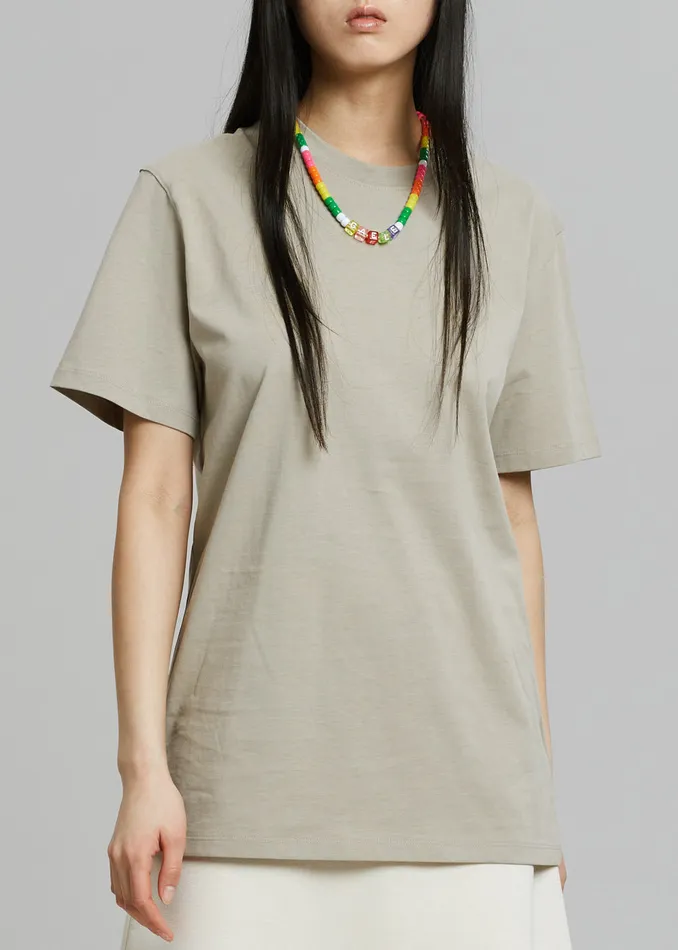 The Frankie Shop Tops Azaro Tee 8211 Beige 8211 Women