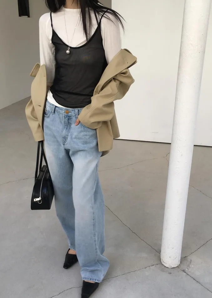 The Frankie Shop Tops Kyla Sheer Tank Top 8211 Black 8211 Women