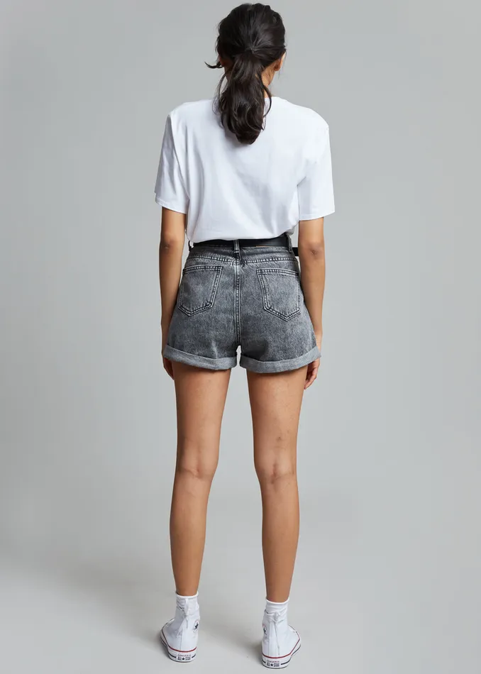 The Frankie Shop Tops Lilou Simple Tee 8211 Optic White 8211 Women