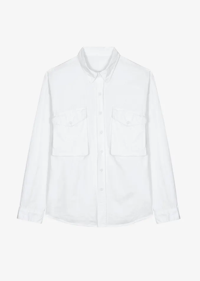 The Frankie Shop Tops Michael Button Up Shirt 8211 White 8211 Men
