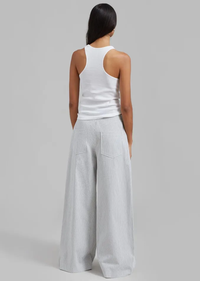 The Frankie Shop Tops Ophelia Rib Tank Top 8211 White 8211 Women