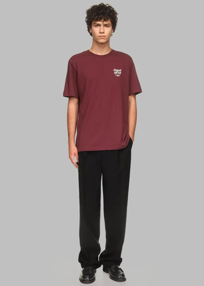 The Frankie Shop Tops Ronan TShirt X Barbie 8211 Burgundy 8211 Men