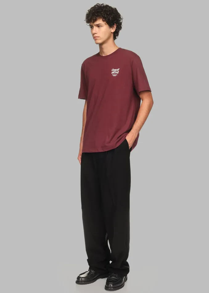 The Frankie Shop Tops Ronan TShirt X Barbie 8211 Burgundy 8211 Men