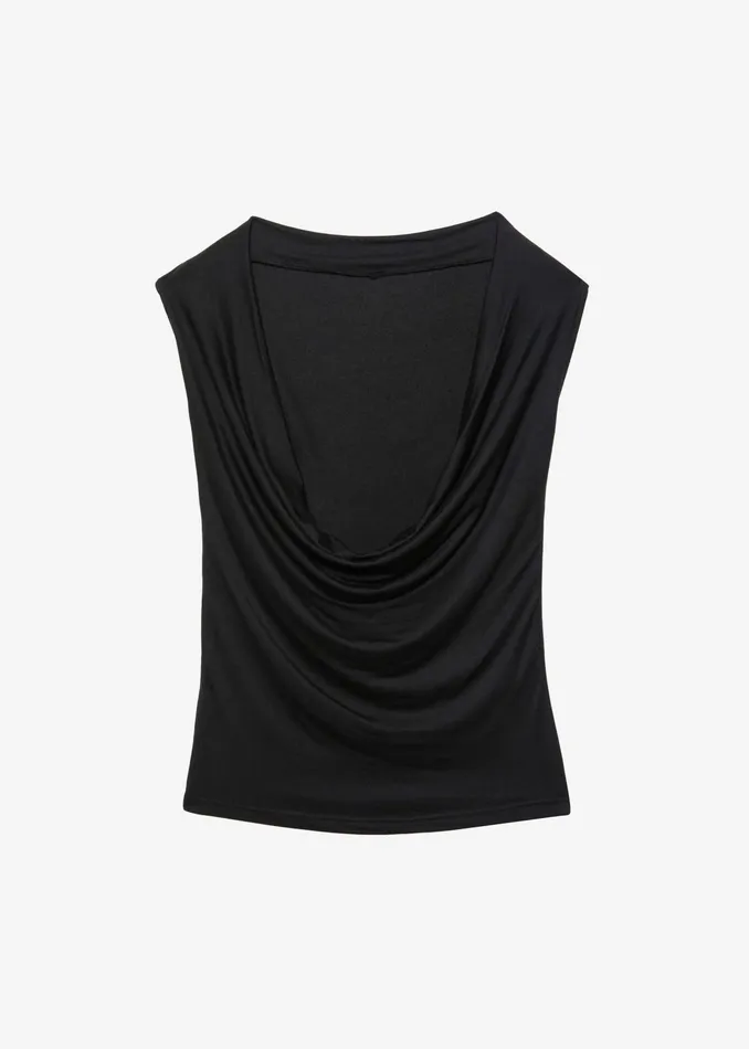 The Frankie Shop Tops Salma Drop Back Blouse 8211 Black 8211 Women