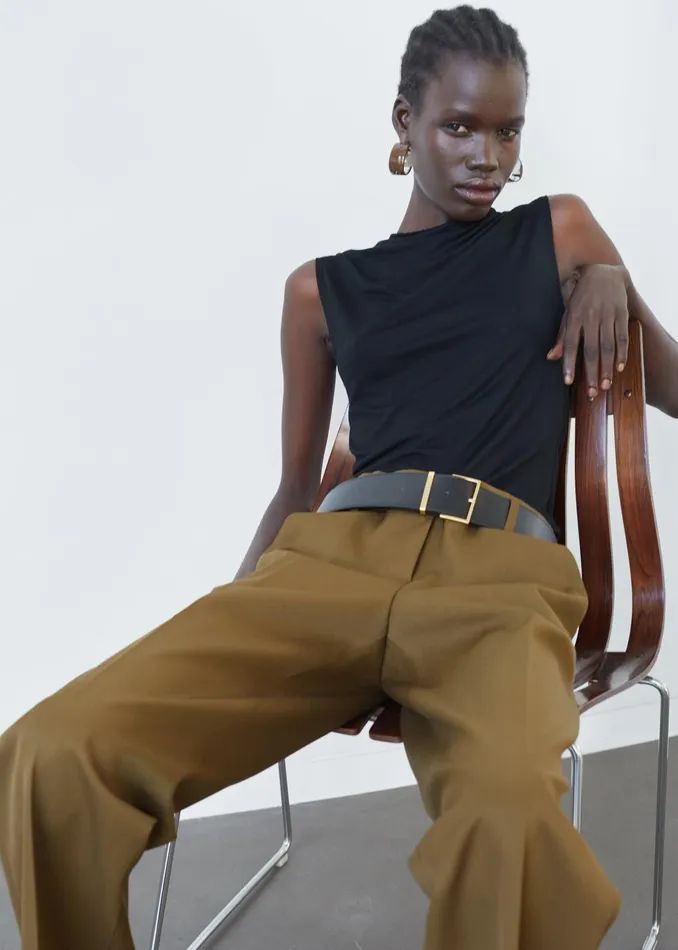 The Frankie Shop Tops Salma Drop Back Blouse 8211 Black 8211 Women