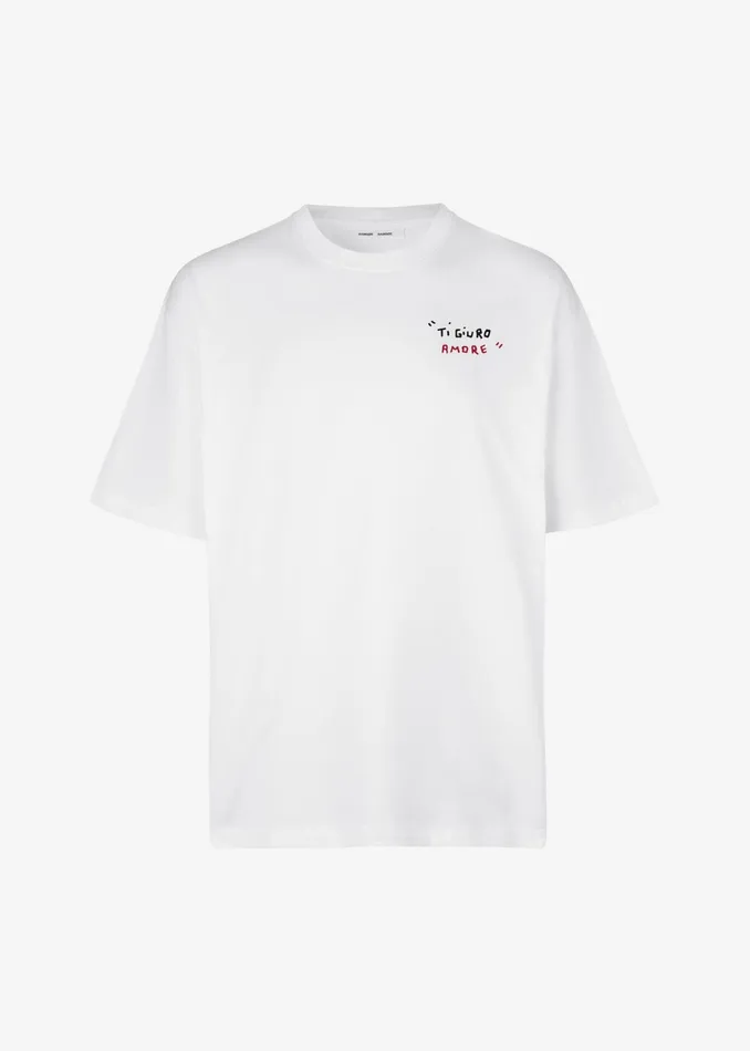 The Frankie Shop Tops Samse Samse Sagiotto TShirt 8211 White Ti Giuro 8211 Men