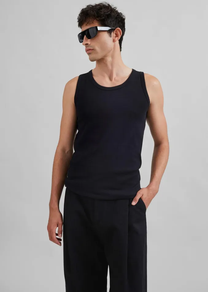 The Frankie Shop Tops Samse Samse Salars Tank Top 8211 Black 8211 Men
