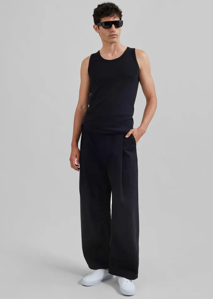 The Frankie Shop Tops Samse Samse Salars Tank Top 8211 Black 8211 Men