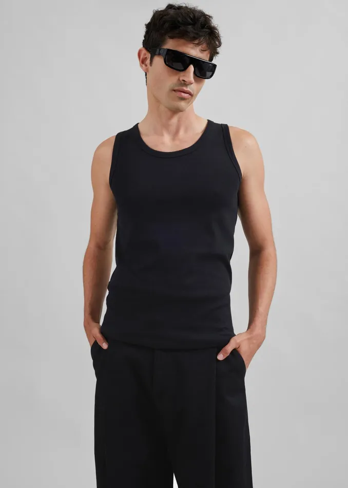 The Frankie Shop Tops Samse Samse Salars Tank Top 8211 Black 8211 Men