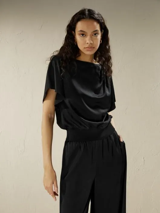 The Peplos Shirt Women Lilysilk Tops