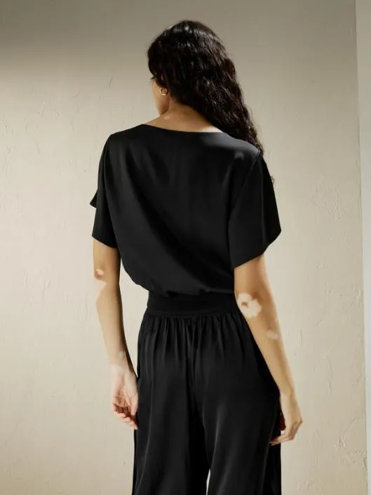 The Peplos Shirt Women Lilysilk Tops
