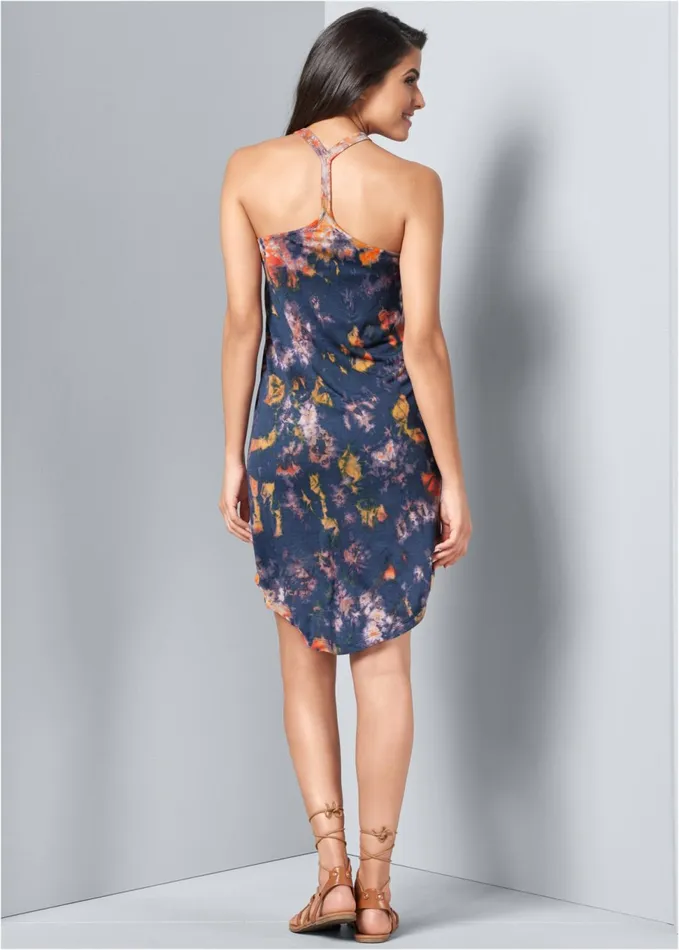 TIE DYE TANK DRESS Blue Multi Women VENUS Sundresses