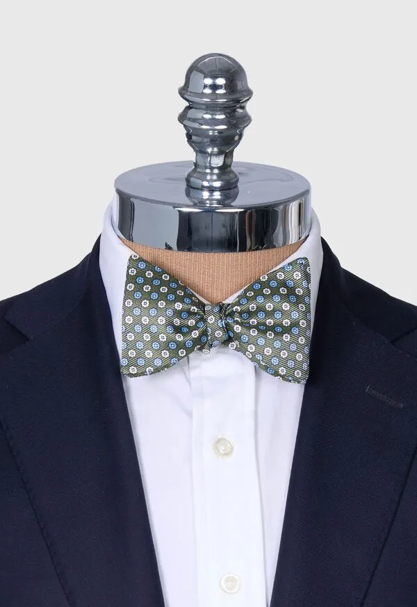 Ties Printed Silk Small Floral Bow Tie Green Paulstuart Mens Ties Printed Silk Small Floral Bow Tie Green Paulstuart Mens