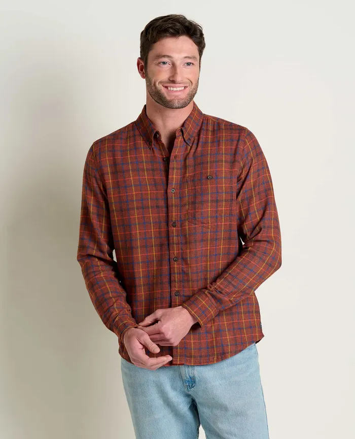 ToadandCo Airsmyth Long Sleeve Shirt Dark Roast Men8217s Shirts