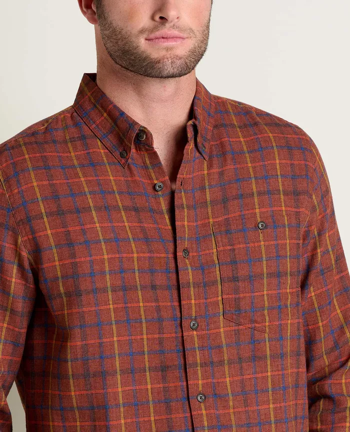 ToadandCo Airsmyth Long Sleeve Shirt Dark Roast Men8217s Shirts
