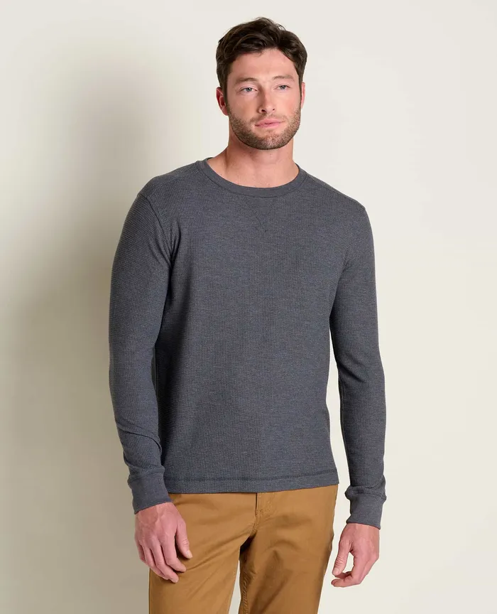 ToadandCo Framer II Long Sleeve Crew Soot Men8217s TShirts