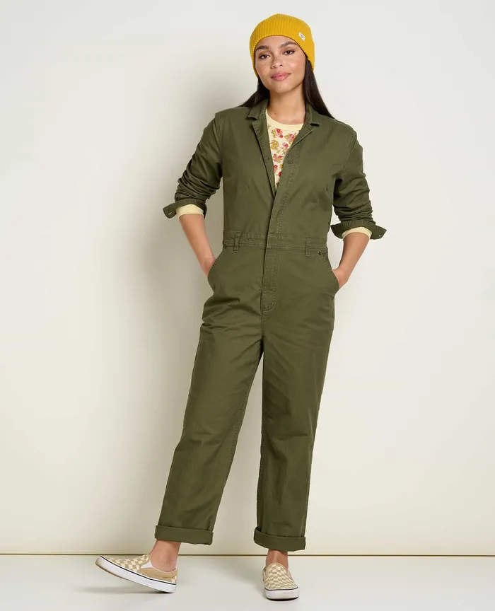 ToadandCo Juniper Coverall Olive Women8217s Jumpsuits and Overalls