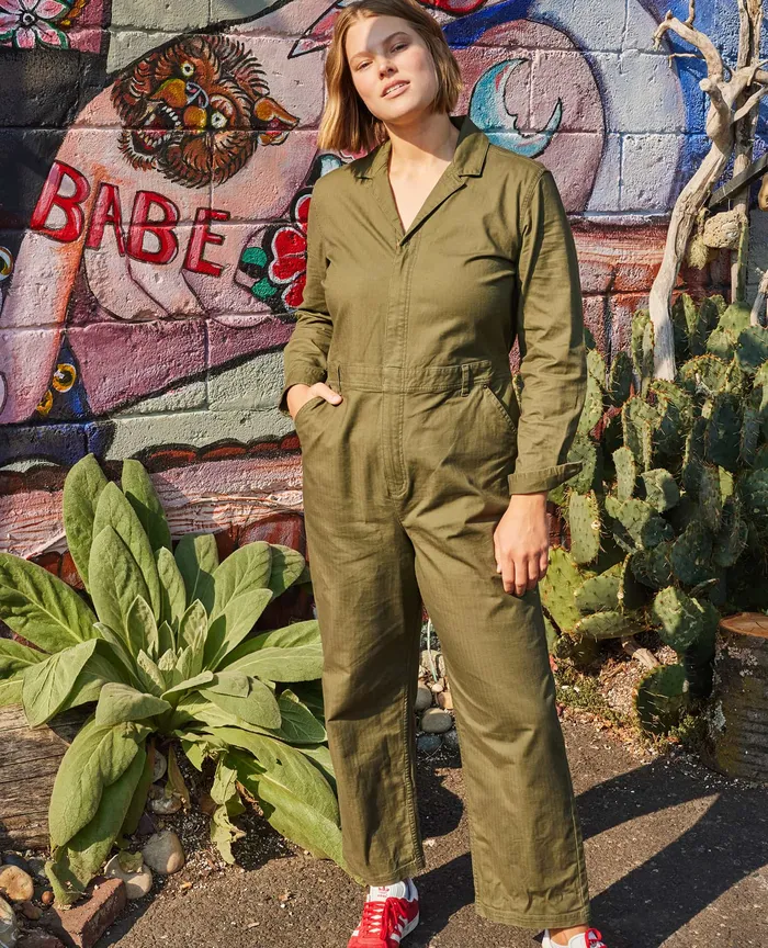 ToadandCo Juniper Coverall Olive Women8217s Jumpsuits and Overalls