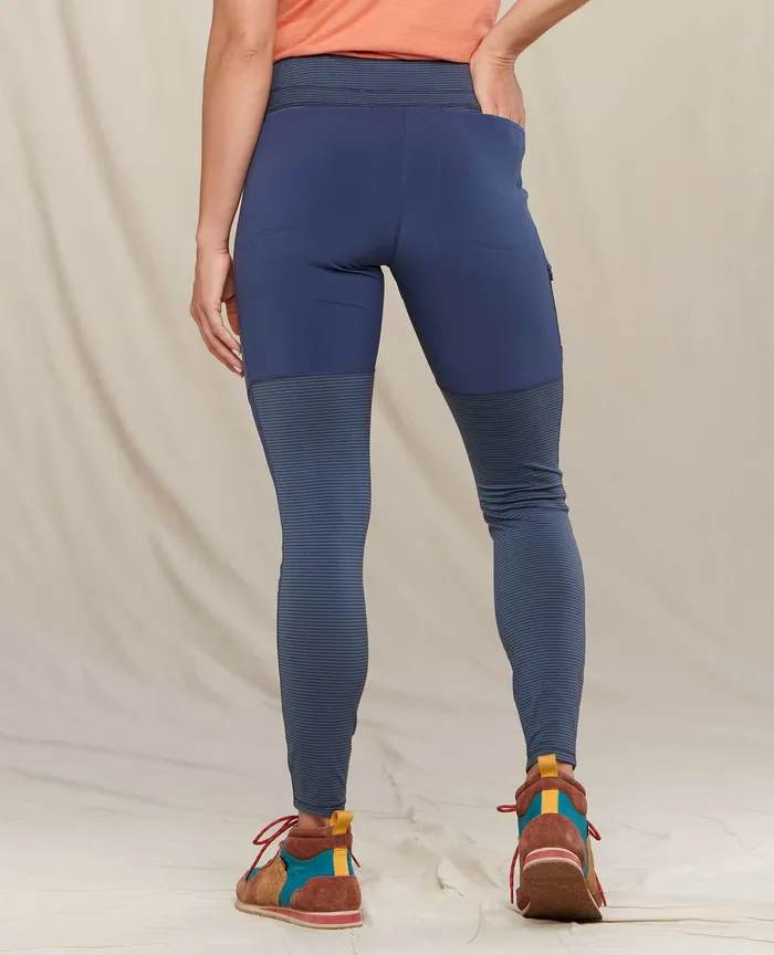 ToadandCo Pants Women8217s Timehop Trail Tight True Navy Stripe