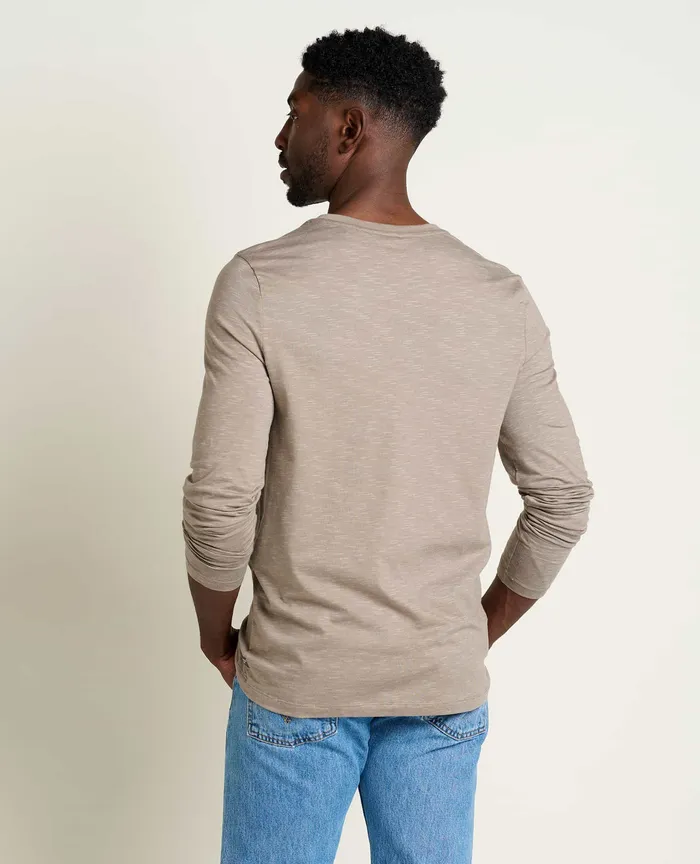 ToadandCo Tempo Long Sleeve Crew Dark Chino Men8217s TShirts