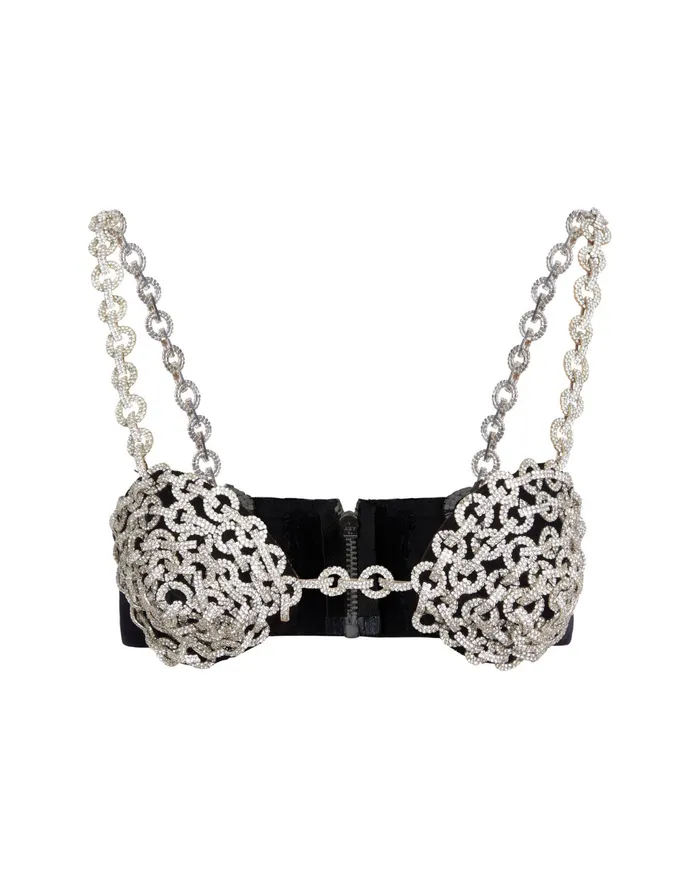 Tops and Bodysuits Women PatBO Crystal Chain Bralette