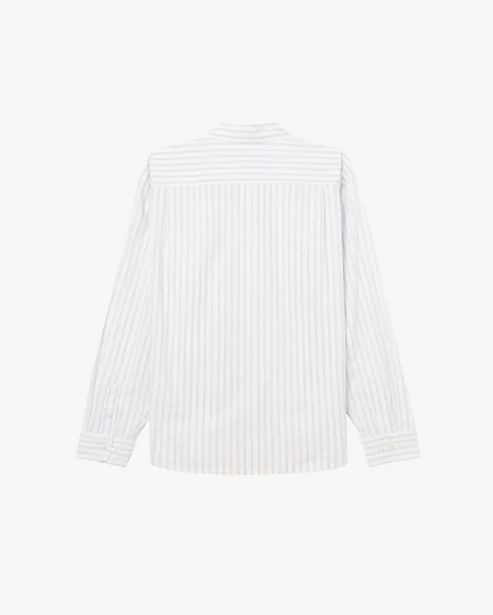 TOPS OBEY Clothing Men FRANKLIN SHIRT White Multi