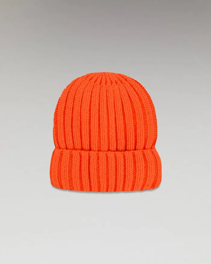 Tote Bags From Future Ribbed Cuffed Beanie Orange Disco