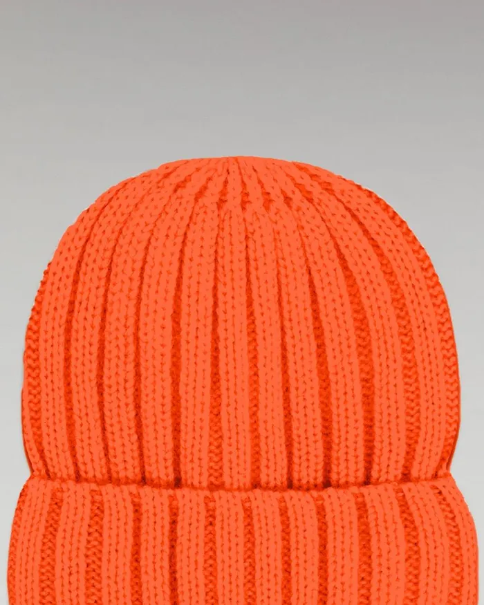 Tote Bags From Future Ribbed Cuffed Beanie Orange Disco