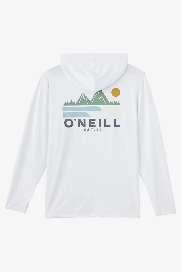 TRVLR UPF HOODED LONG SLEEVE PULLOVER White 3 Men O039NEILL Featured