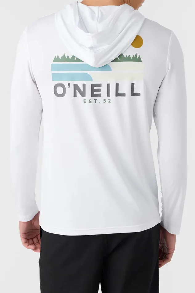 TRVLR UPF HOODED LONG SLEEVE PULLOVER White 3 Men O039NEILL Featured